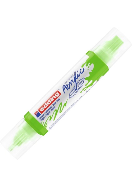 Edding Akrilik 3D Double Lıner Sarı-Yeşil 927 5 Adet