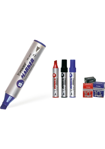 Mikro Markör Permanent Jumbo 10 mm Mavi (12 Adet Sadece Mavi) fiyatları