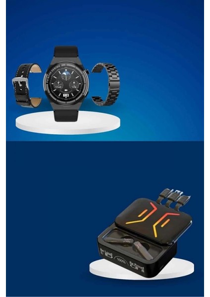 Dijital Göstergeli Bluetooth Kulaklık ve Bildirim Görebilen Akıllı Saat Alarm ve Titreşim fırsatları