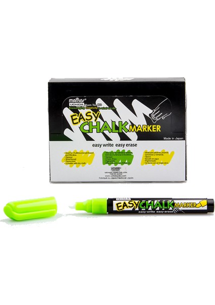 Marvy Markör Tebeşir Yuvarlak Uçlu Yeşil 470 ( 12 Adet ) fiyatları