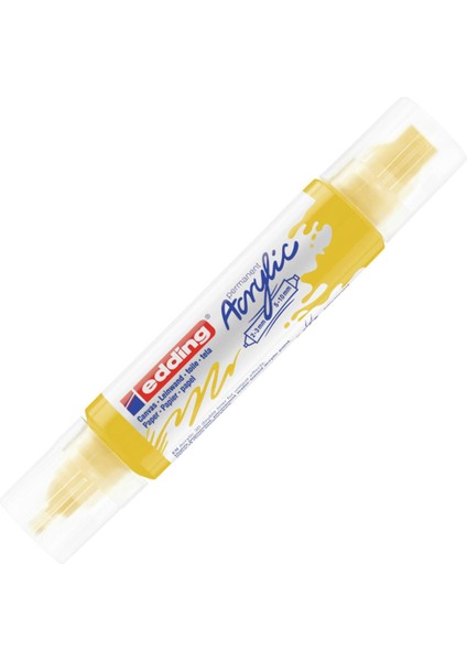 Edding Akrilik 3D Double Lıner Trafik Sarı 905 5 Adet
