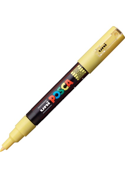Uni-Ball Posca 0.7 Su Bazlı Poster Markörü Sarı Pc-1m