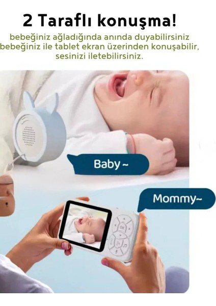 Bebek Kamerası Gece Görüşlü Tablet Ekranlı Bebek Monitörü fırsatları