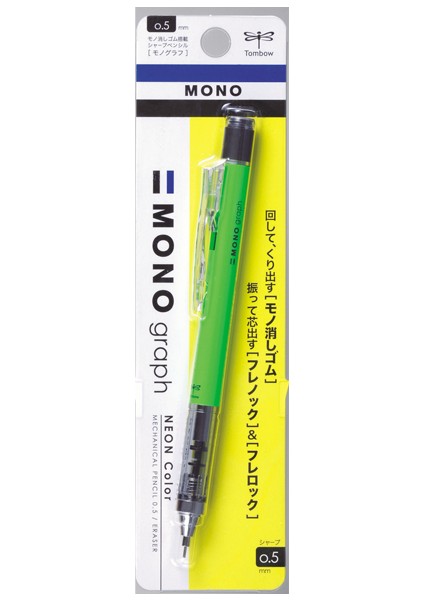Tombow Versatil Kalem Mono Graph 0.5 mm Neon Yeşil fiyatları