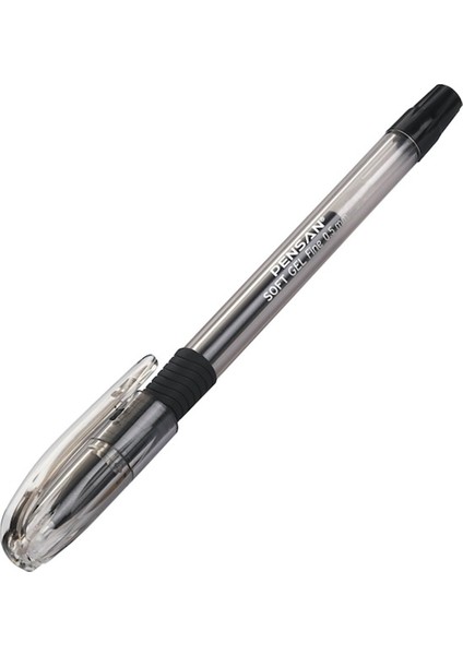 Pensan Tükenmez Kalem Soft Gel Fıne Siyah 0.5 Mm-12-Pkt