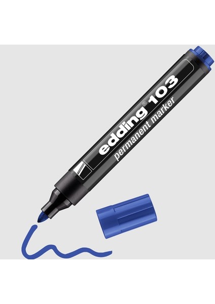 Eddıng 103 Permanent Markör Mavi (10 Lu)