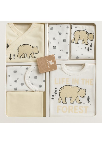 Ayıcık Baskılı 10’lu Yenidoğan Zıbın Seti fiyatları