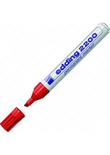 Edding Markör Permanent Kesik Uçlu 1-5 mm Kırmızı 2200 ( 10 Adet ) fiyatları