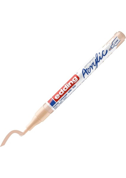 Edding Markör Akrilik Ince Uçlu Bej 255-10-LI-PKT