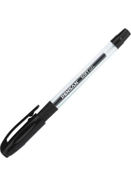 Pensan Tükenmez Kalem Soft Gel Siyah 0.7 Mm-12-Pkt