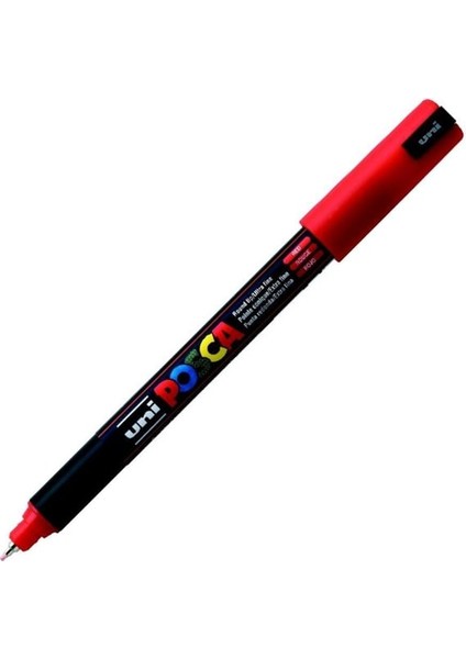 Uni-Ball Posca 0.7 Su Bazlı Poster Markörü Kırmızı N Pc-1m