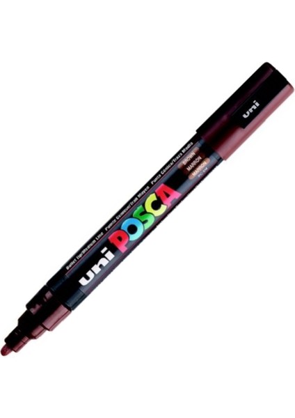 Uni-Ball Posca 1.8-2.5 Su Bazlı Poster Markörü Kahverengi Pc-5m