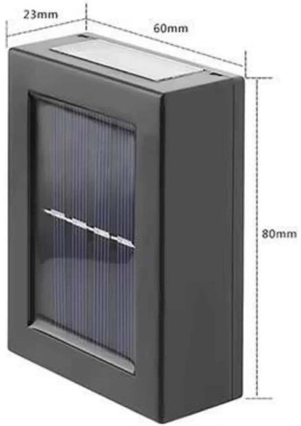 Bfs Yeni Model Solar Çift Taraflı Duvar Lambası Dekoratif Duvar Lambası fırsatları