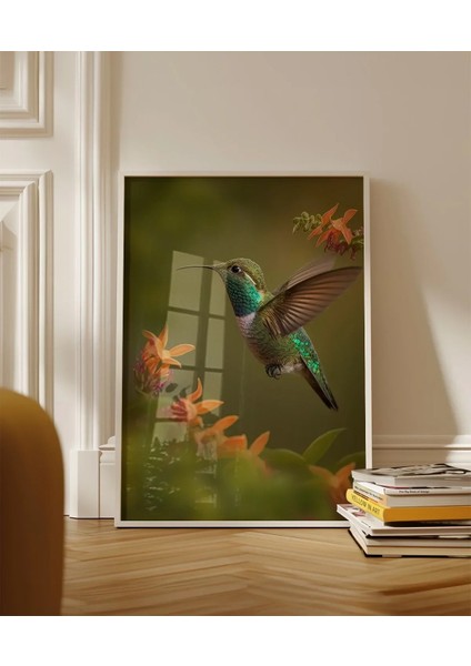 Çiçekler Arasında Sinek Kuşu Poster fırsatları