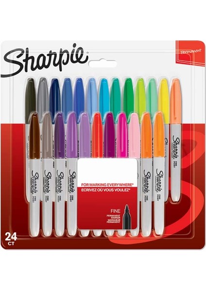 Sharpie Markör Permanent Fine Karışık Renk 24 Lü 2065405