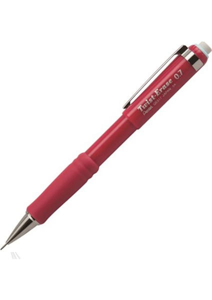 Pentel Versatil Kalem Twıst Metal Klipsli Büyük Boy Silgili 0.7 mm QE517-AX