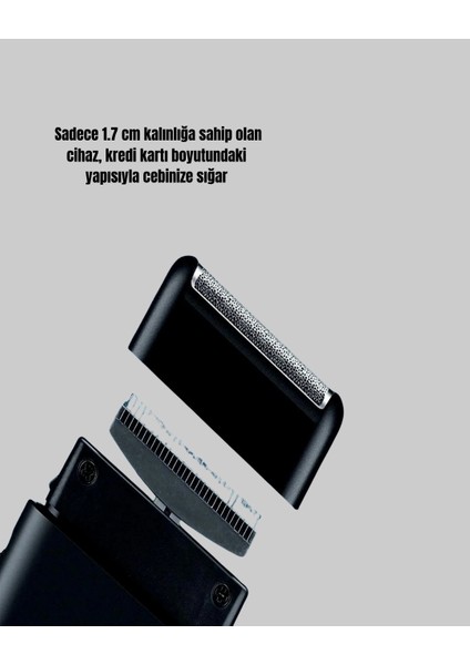 Bfs Kompakt Şarjlı Tıraş Makinesi Çift Yönlü Bıçaklı 45 Dakika Kullanım Süreli indirimleri