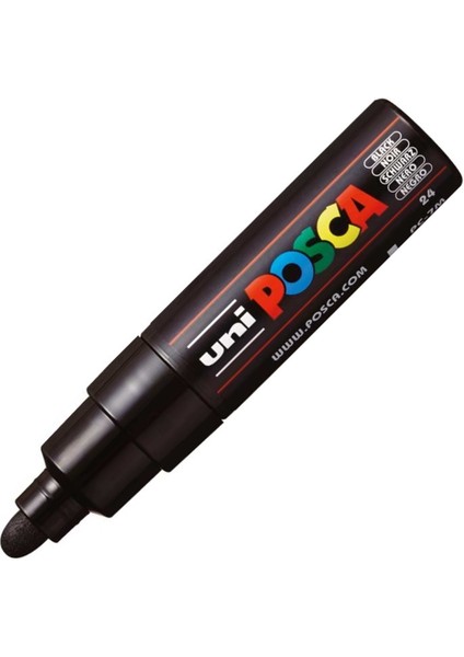Uni-Ball Posca 4.5-5.5 Su Bazli Poster Markörü Siyah Pc-7m