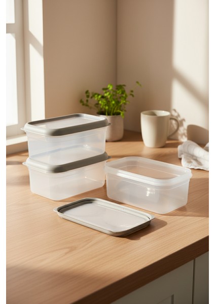 Hide Plus 3'lü Saklama Kabı Beyaz ( 3X1000 Ml) fiyatları