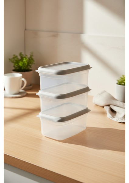 Hide Plus 3'lü Saklama Kabı Beyaz ( 3X1000 Ml) modelleri