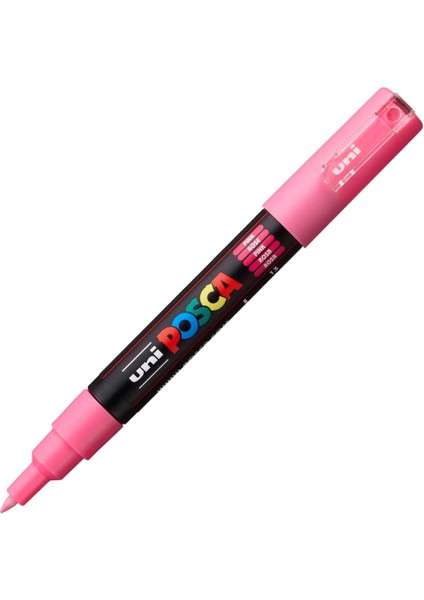 Uni-Ball Posca 0.7 Su Bazlı Poster Markörü Pembe N Pc-1m