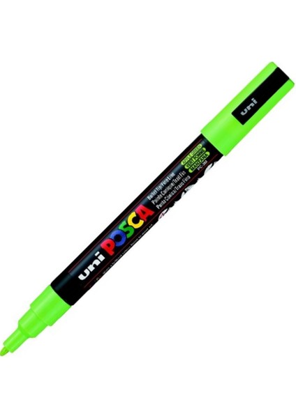 Uni-Ball Posca 0.9-1.3 Su Bazli Poster Markörü Elma Yeşili Pc-3m