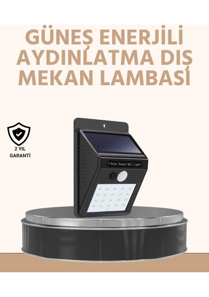 Bfs Enerji Tasarruflu ve Otomatik Sensörlü LED Güneş Işığı – Dış Mekan Uyumlu
