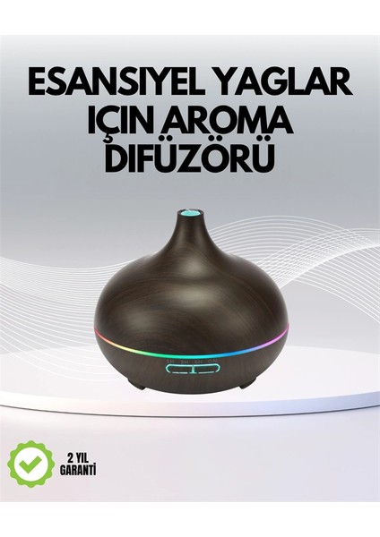 Bfs 7 Renk Işıklı Ultrasonik Hava Difüzörü – Sessiz ve Güvenli Kullanım