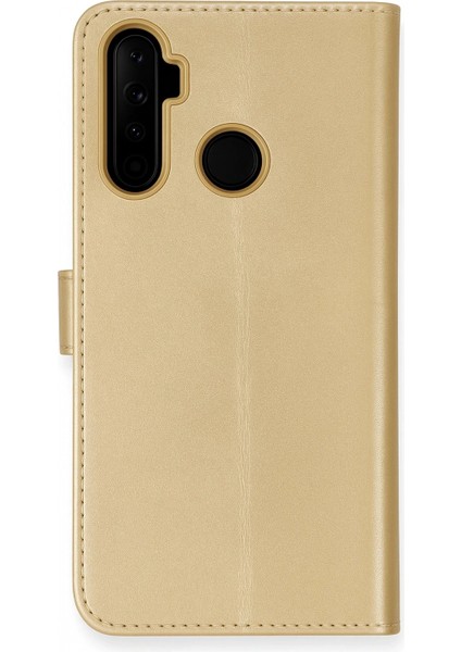Realme 6i Kılıf Trend S Plus Kapaklı Kılıf - Gold