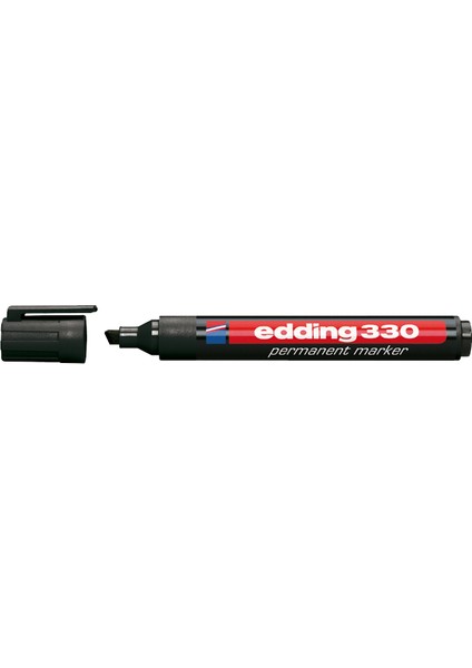 Edding Markör(10 Adet) Permanent Kesik Uçlu 1-5 mm Siyah 330 fiyatları