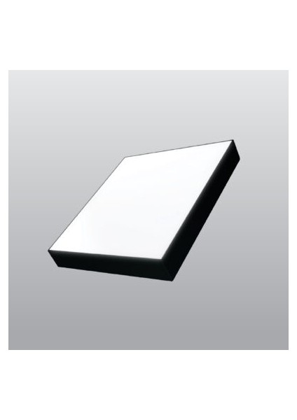 18W Sıva Üstü Kare LED Panel Armatür Siyah Kasa 4000K Ack