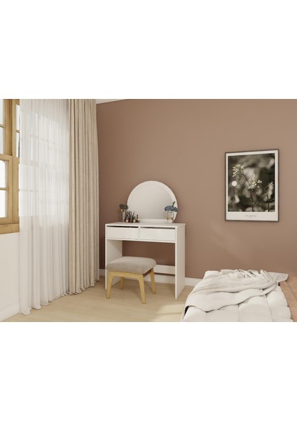 Huzur Makyaj Masası Beyaz Renk fiyatları