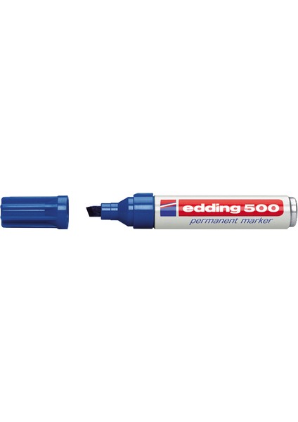 Edding Markör Permanent Kesik Uçlu 2-7 mm Mavi 500 ( 10 Adet )