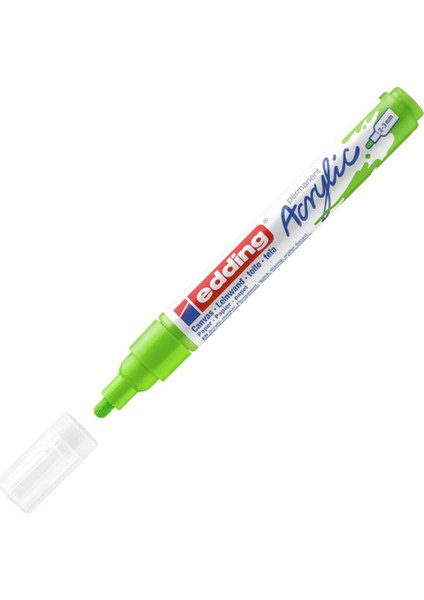 Edding Markör Akrilik Orta Uçlu 2-3 mm Sarı-Yeşil 927 5100--10 Lu