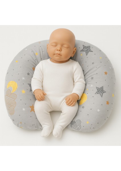 Bebek Emzirme ve Destek Yastığı Gri fırsatları