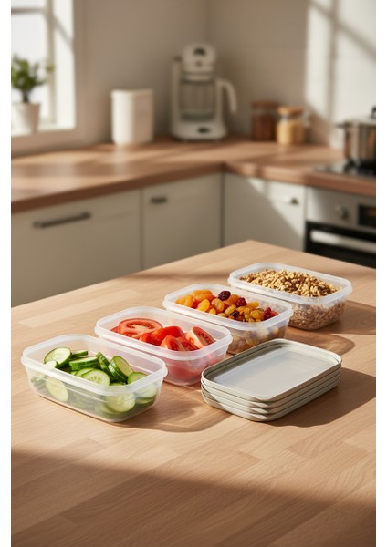 Hide Plus 4'lü Saklama Kabı 700 ml Beyaz modelleri