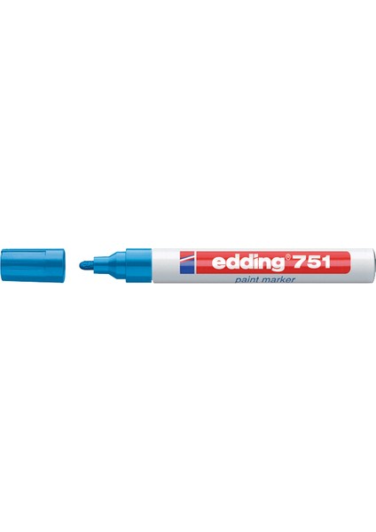 Edding Markör Boya Dekor Yuvarlak Uçlu 1-2 mm Mavi (10 Adet) 751