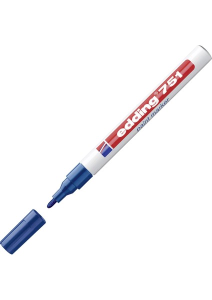 Edding Markör Boya Dekor Yuvarlak Uçlu 1-2 mm Mavi (10 Adet) 751 modelleri