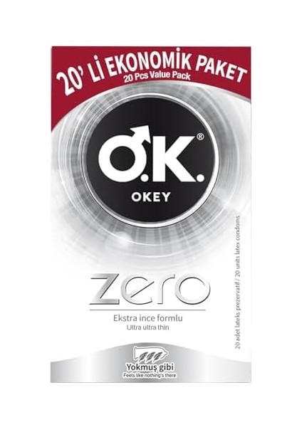 Okey Zero 20'li Ekonomik Prezervatif modelleri