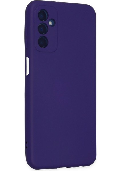 Newface Samsung Galaxy M23 Kılıf Nano Içi Kadife Silikon - Mor modelleri