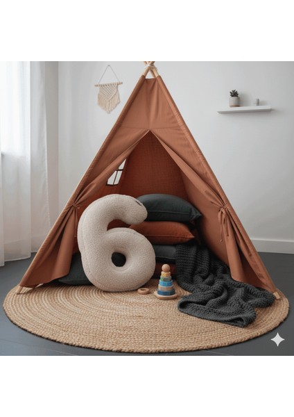 Morbido 6 Rakamı, Yastık, Kırlent, Elyaf Dolgulu, Welsoft , 40 cm fırsatları