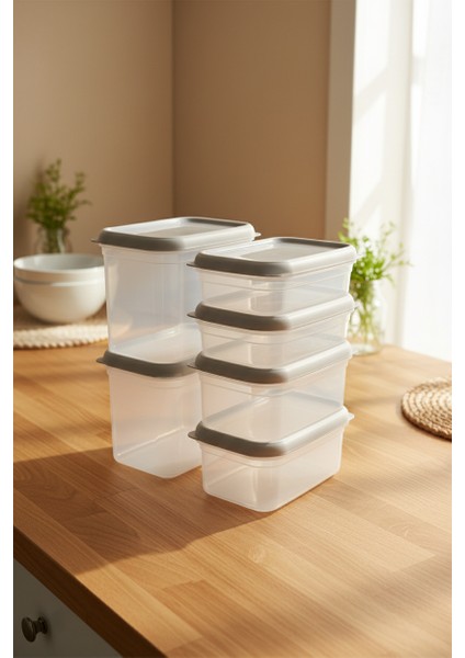 Hide Plus 6'lı Saklama Kabı Beyaz ( 2x 1,9lt - 2x 1 Lt - 2x 0,70 Lt) indirimleri