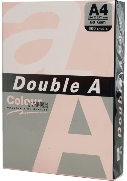 Double A Renkli Kağıt 500 Lü A4 80 gr Pastel Flamingo