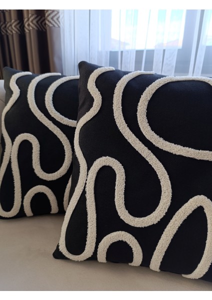 Bohem Tarz Punch Nakışlı Kırlent Kılıfı | 43X43 cm | 2 Adet fiyatları