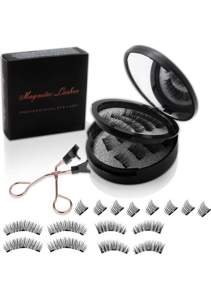 Aputue Manyetik Kirpikler, Çift Mıknatıslı 3d Yapıştırıcısız Takma Kirpik Uzantısı Yumuşak Manyetik Takma Kirpikler modelleri
