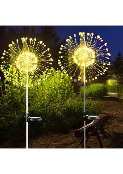 Güneş Enerjili Fişek Işığı 2X150 LED