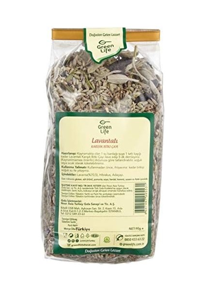 Green Lıfe Lavanta Bitki Çayı Poşet 90 Gr.