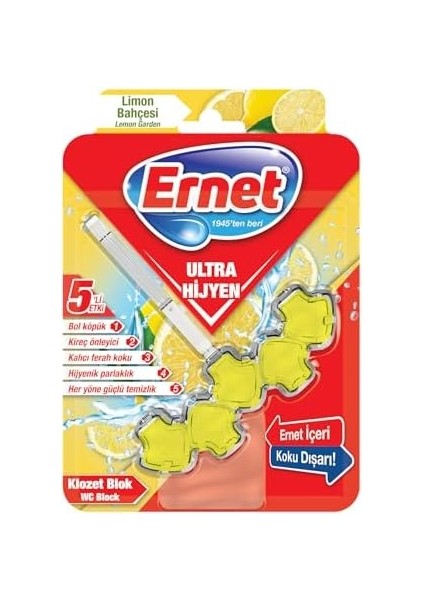 Ernet Klozet Ultra Hijyen Limon Bahçesi 50 G