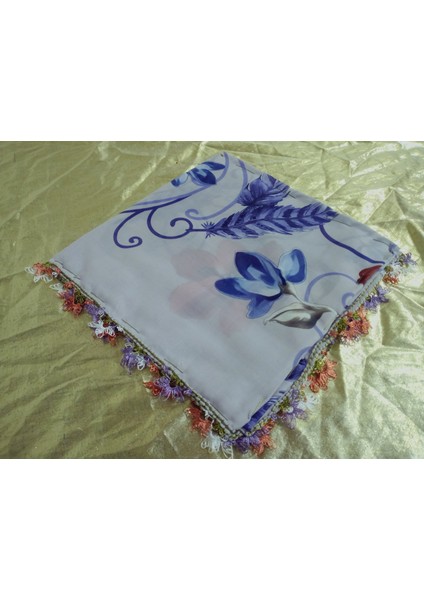 ve Reyhan El Emeği Iğne Oyası Yazma , Fular ,yemeni, Mevlit Örtüsü ,hediyelik 4 Kenarı Oyalı