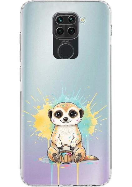 Redmi Note 9 ile Uyumlu Splash Mirket Tasarımlı Şeffaf Silikon Kılıf